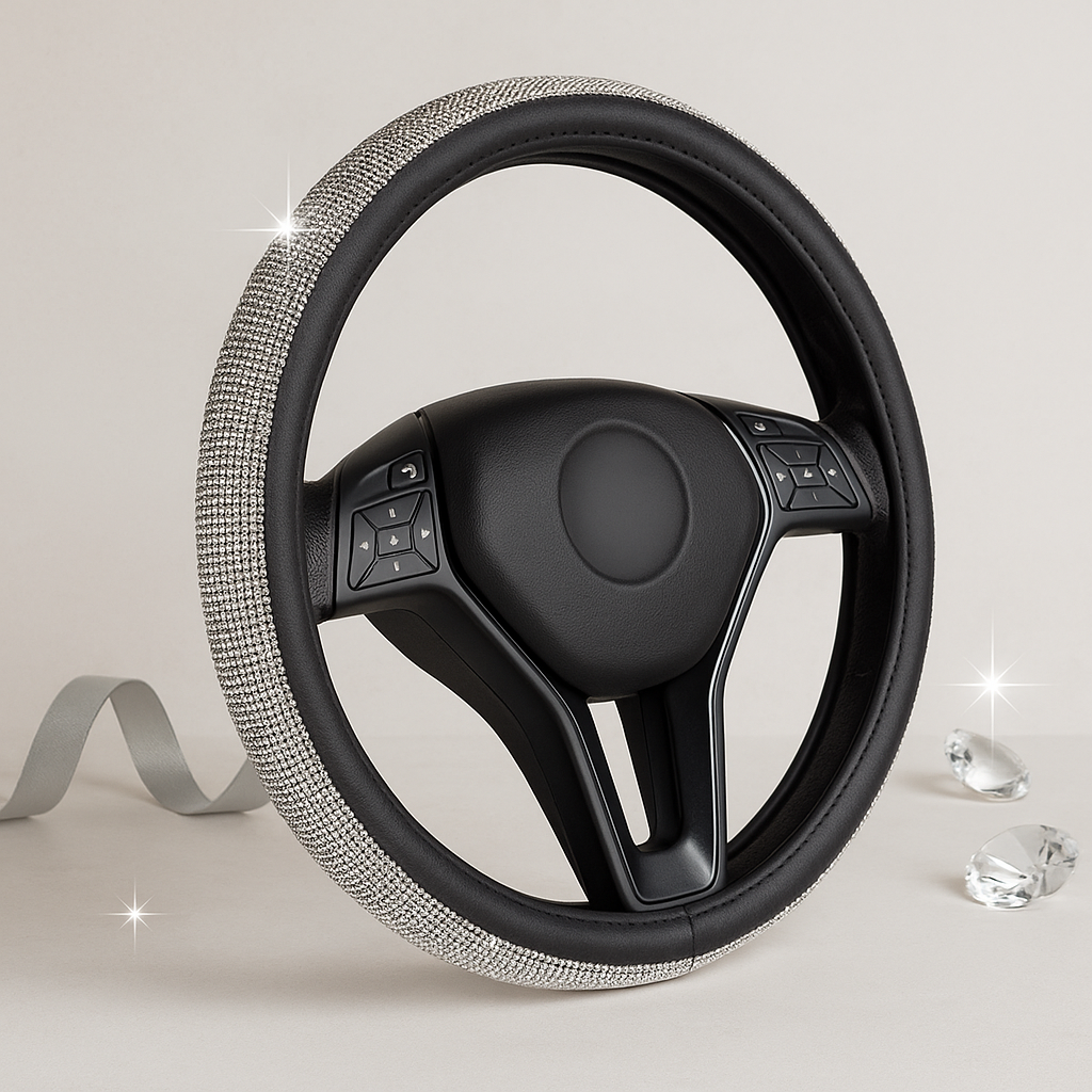 Crystal Rhinestone Steering Wheel Cover